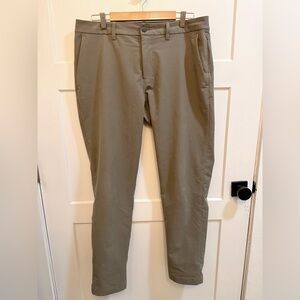 ABC Lululemon Men's Slim-Fit Trouser 34L Solar Grey 36 Waist Pants